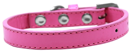 Wichita Plain Dog Collar Bright Pink Size 16