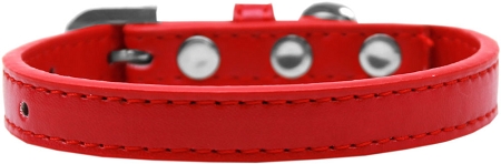 Wichita Plain Dog Collar Red Size 10