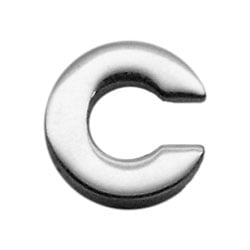 3/8" Chrome Plated Charm C