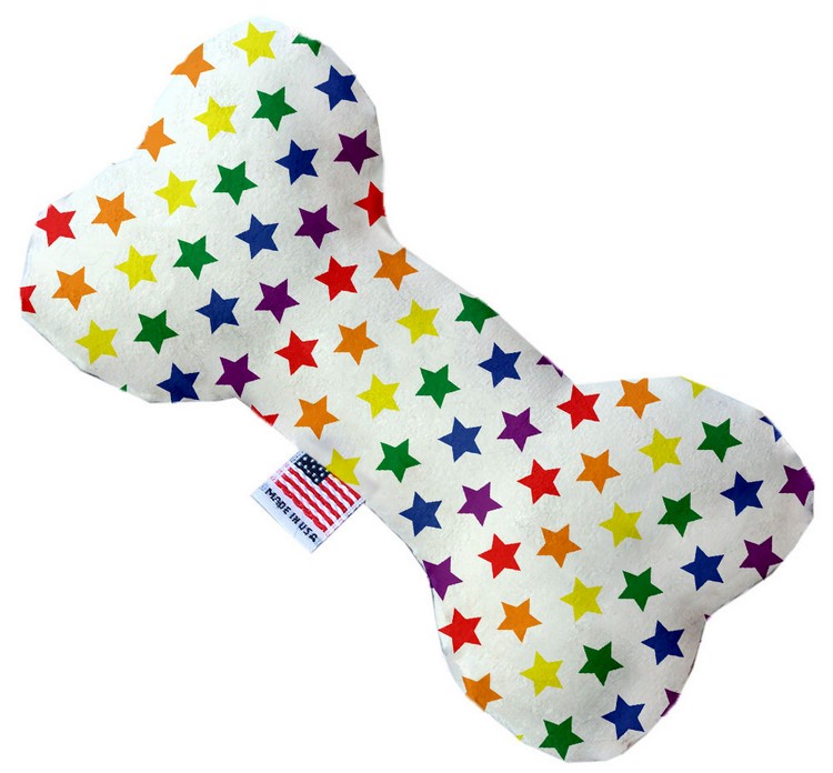 Rainbow Stars 6 inch Stuffing Free Bone Dog Toy