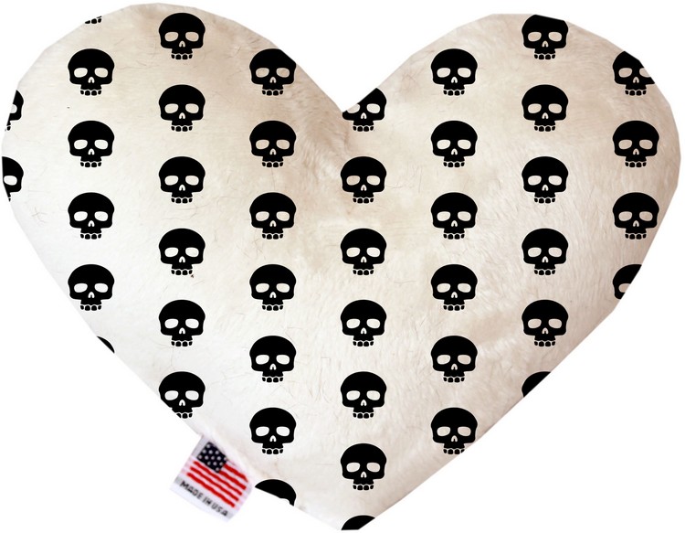 Skulls 8 inch Canvas Heart Dog Toy