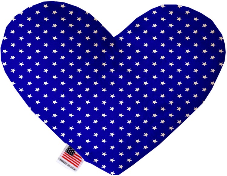 Blue Stars 6 inch Heart Dog Toy