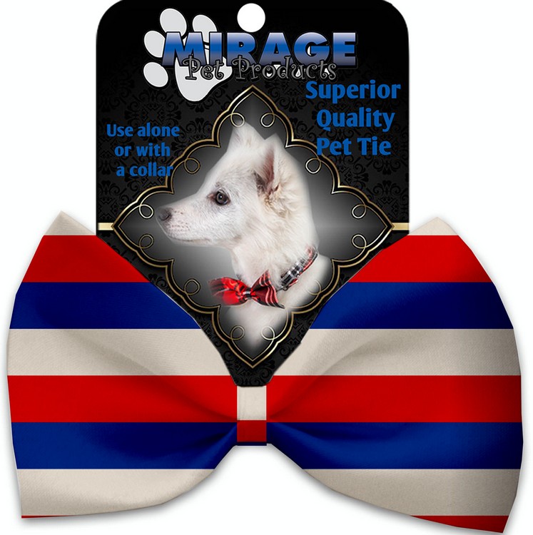 Patriotic Stripes Pet Bow Tie