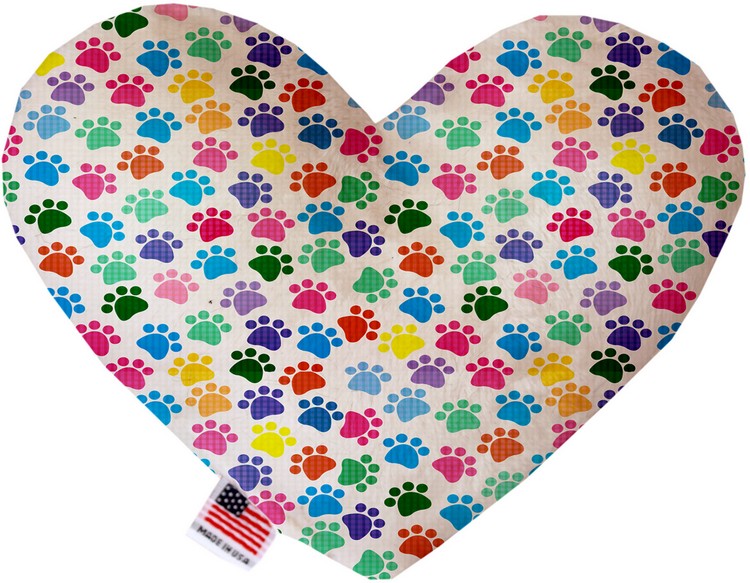 Confetti Paws 8 inch Stuffing Free Heart Dog Toy