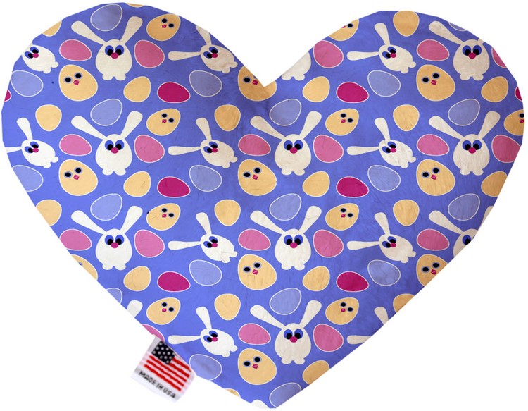 Chicks and Bunnies 8 inch Stuffing Free Heart Dog Toy