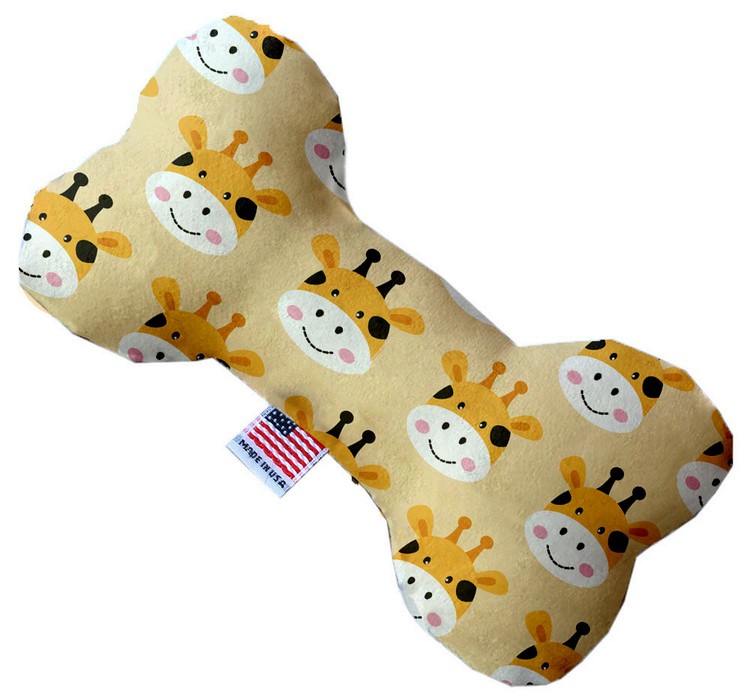 Georgie the Giraffe 6 inch Canvas Bone Dog Toy