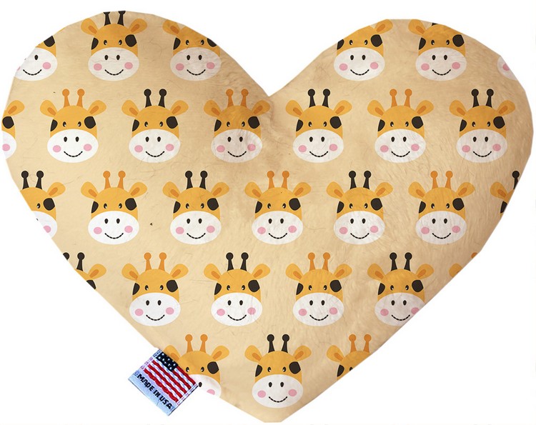 Georgie the Giraffe 8 inch Canvas Heart Dog Toy