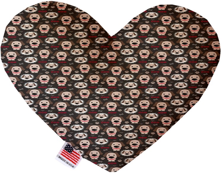 Dapper Dogs 8 inch Canvas Heart Dog Toy