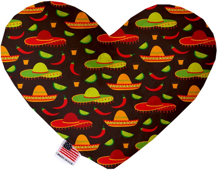 Sombreros 8 inch Heart Dog Toy