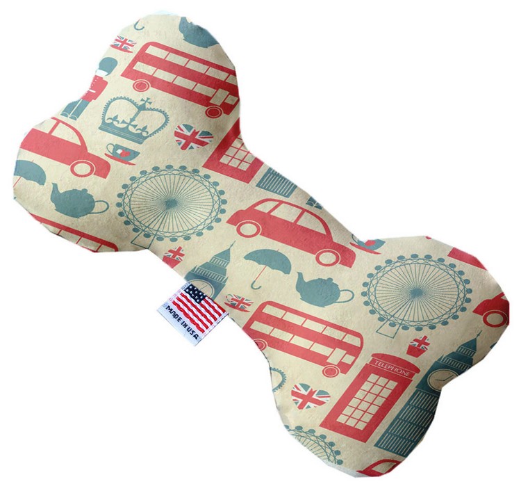 London Love 8 inch Stuffing Free Bone Dog Toy