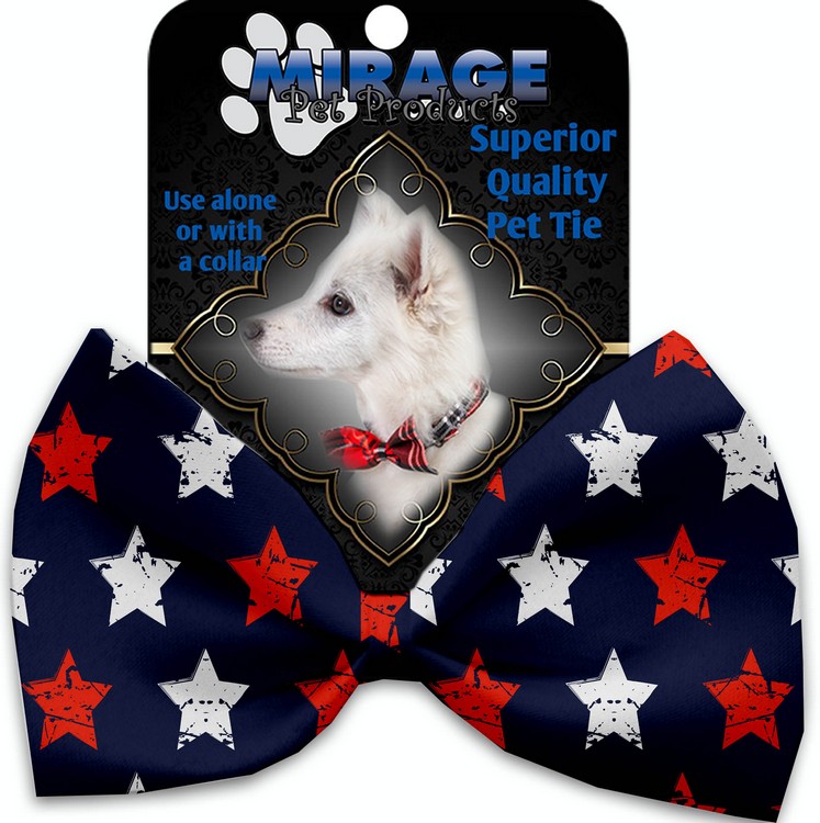 Graffiti Stars Pet Bow Tie Collar Accessory with Velcro