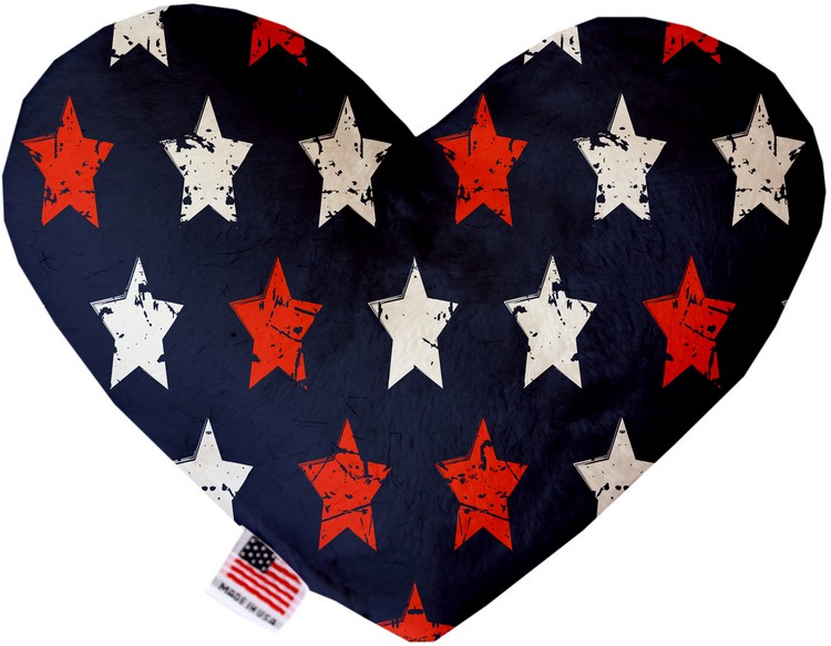 Graffiti Stars 6 Inch Canvas Heart Dog Toy