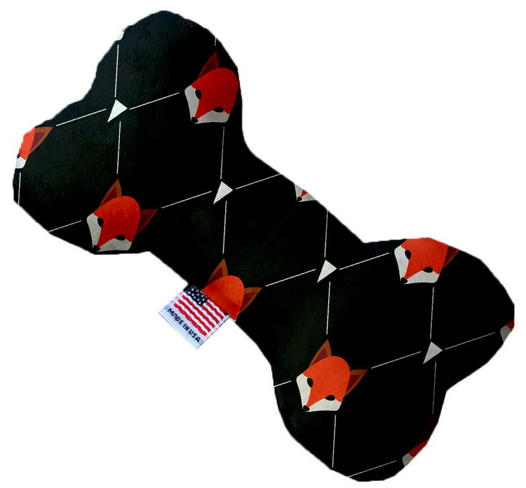 Fox Plaid 8 inch Stuffing Free Bone Dog Toy