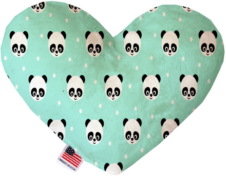 Happy Pandas 8 inch Stuffing Free Heart Dog Toy