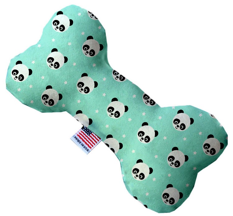 Happy Pandas 8 Inch Canvas Bone Dog Toy