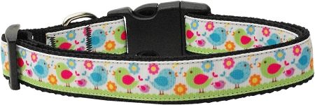 Chirpy Chicks Nylon Dog Collar XS