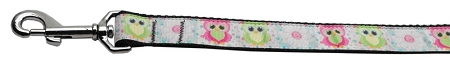 Sweet as Sugar Owls Nylon Dog Leash 5/8 inch wide 6ft Long