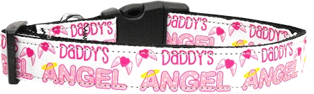 Daddy's Angel Dog Collar Medium