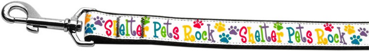 Shelter Pets Rock Nylon Dog Leashes 4 Foot Leash