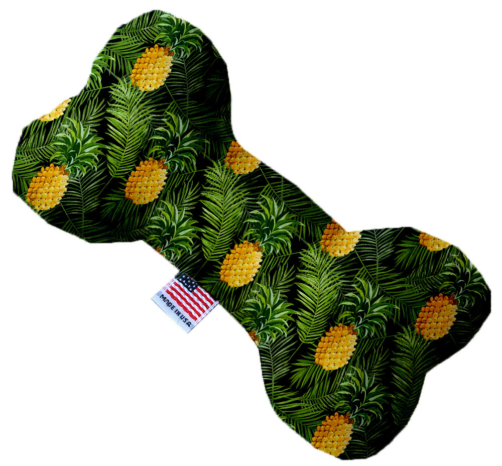 Pineapples in Paradise 8 Inch Canvas Bone Dog Toy