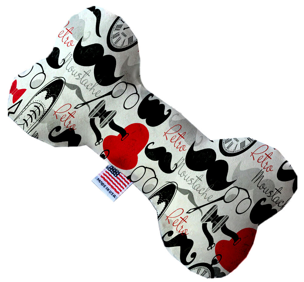 Dapper Dude 10 Inch Canvas Bone Dog Toy