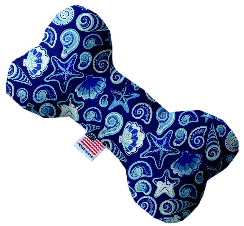 Blue Seashells 6 Inch Bone Dog Toy