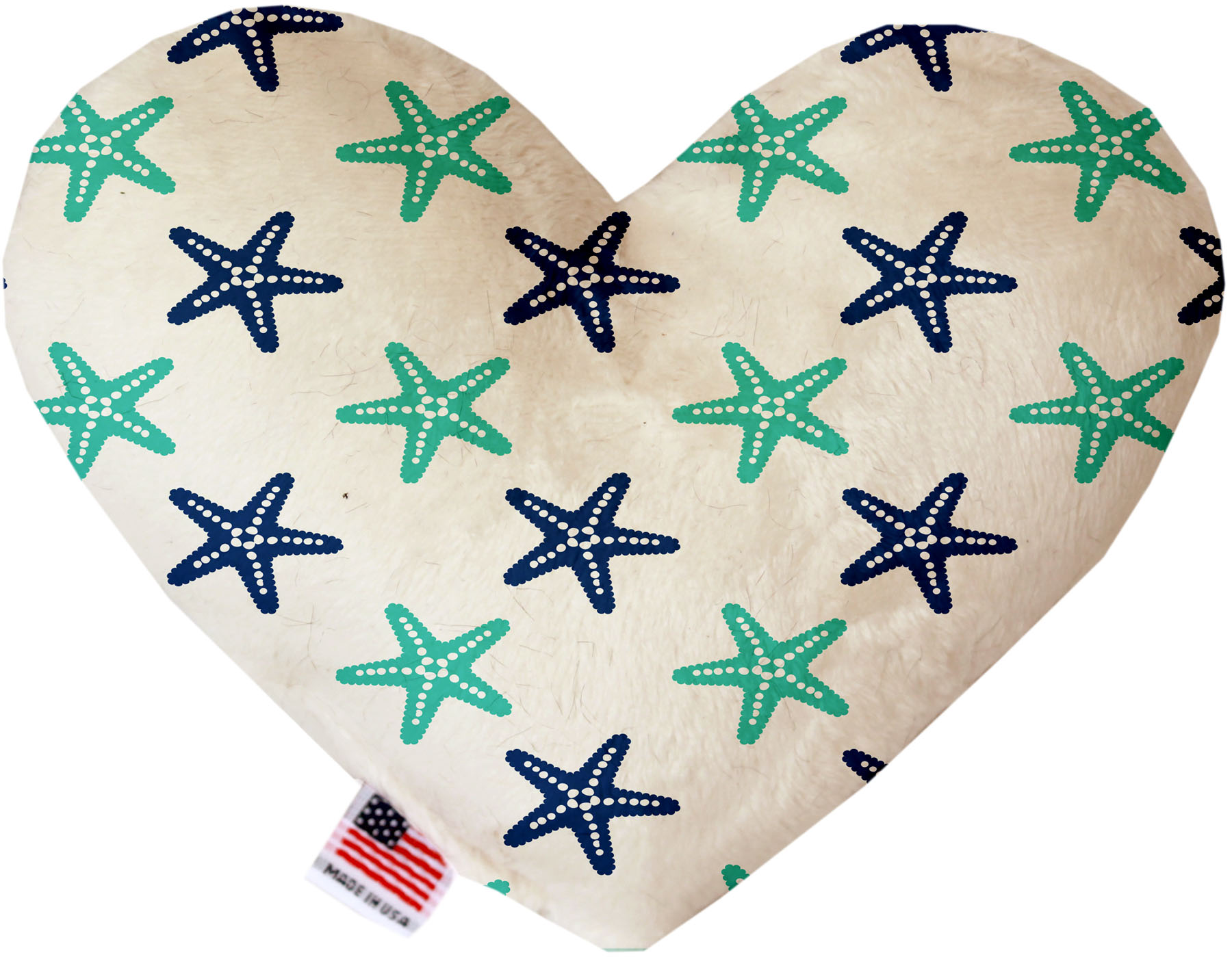 Starfish 6 inch Stuffing Free Heart Dog Toy