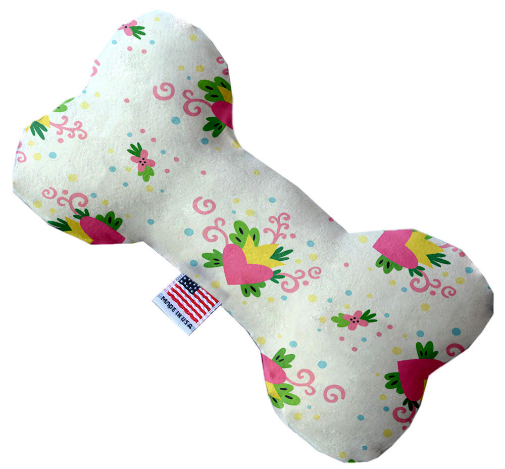 Sweet Love 6 inch Canvas Bone Dog Toy