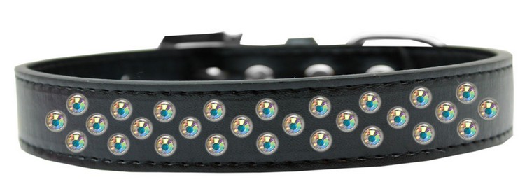 Sprinkles Dog Collar AB Crystals Size 12 Black