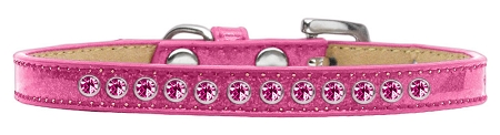 Bright Pink Crystal Size 8 Pink Puppy Ice Cream Collar