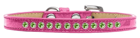 Lime Green Crystal Size 8 Pink Puppy Ice Cream Collar