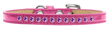 Purple Crystal Size 10 Pink Puppy Ice Cream Collar