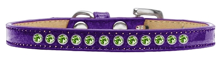 Lime Green Crystal Size 16 Purple Puppy Ice Cream Collar