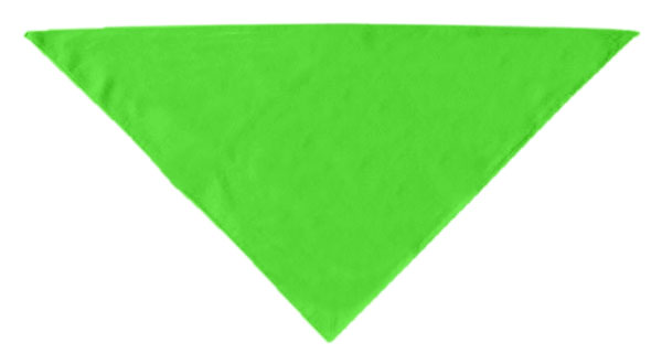 Plain Bandana Lime Green Large