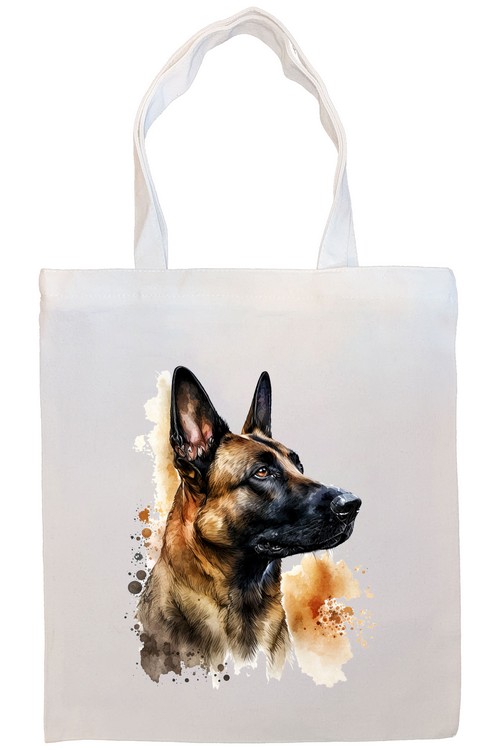 Belgian Sheepdog Canvas Tote Bag Style1