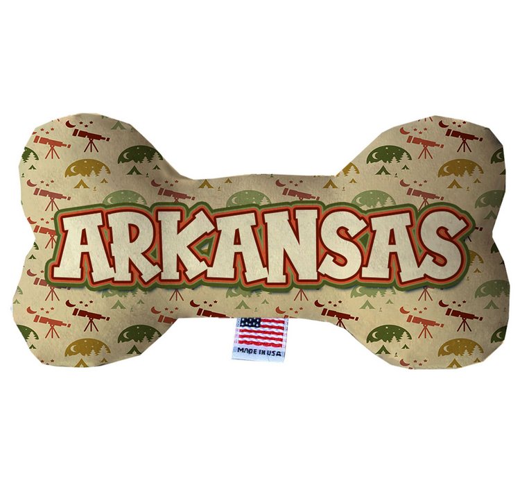 Arkansas Under the Stars Bone Dog Toy