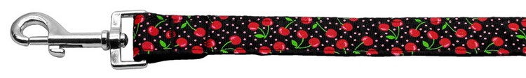 Cherries Nylon Collar Black 1 wide 6ft Lsh