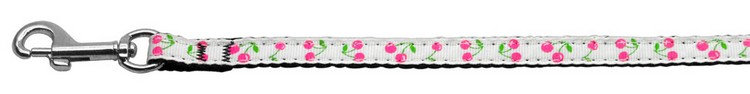 Cherries Nylon Collar White 3/8 wide 4Ft Lsh