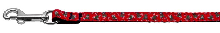 Christmas Trees Nylon and Ribbon Collars 3/8'' wide x 4' Leash