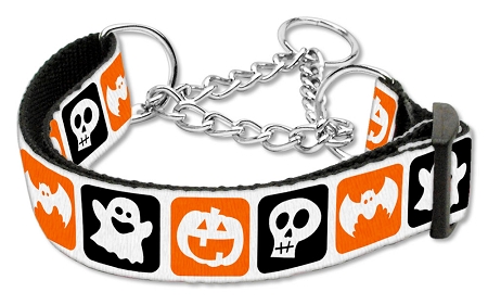 Classic Halloween Nylon Ribbon Collar Martingale Medium