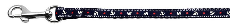 Anchors Nylon Ribbon Leash Blue 3/8 wide 6ft Long