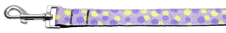 Confetti Dots Nylon Collar Lavender 1 wide 6ft Lsh