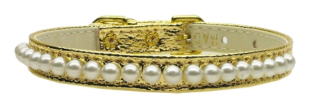 3/8" Pearl Collar Gold 10