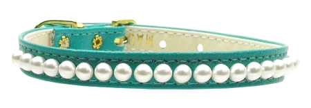 3/8" Pearl Collar Turquoise 14