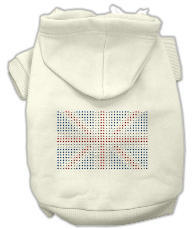 British Flag Hoodies Cream M