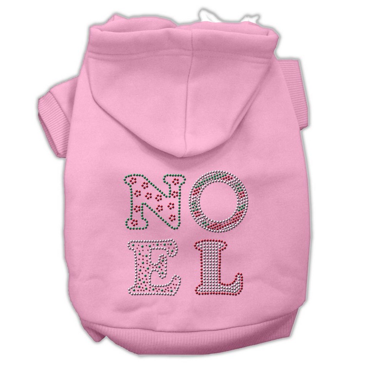 Noel Rhinestone Hoodies Pink XXL