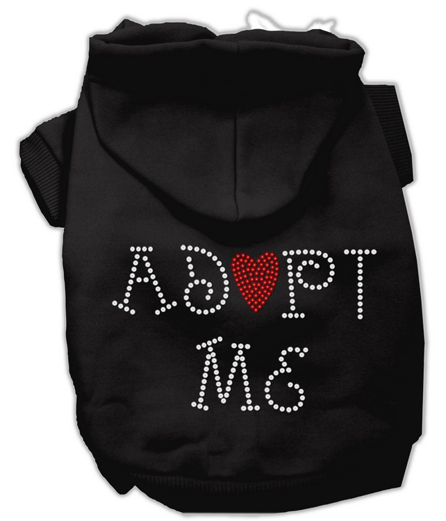 Adopt Me Rhinestone Hoodie Black XS