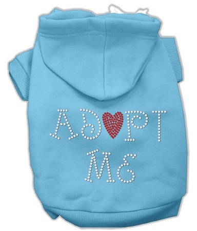 Adopt Me Rhinestone Hoodie Baby Blue XS