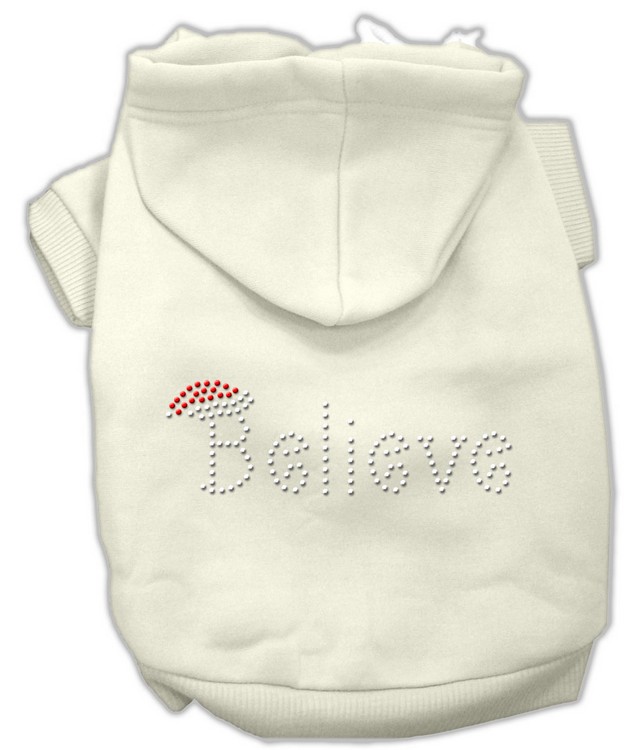 Believe Hoodies Cream M