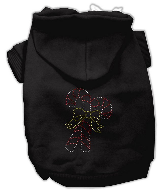 Candy Cane Hoodies Black XS